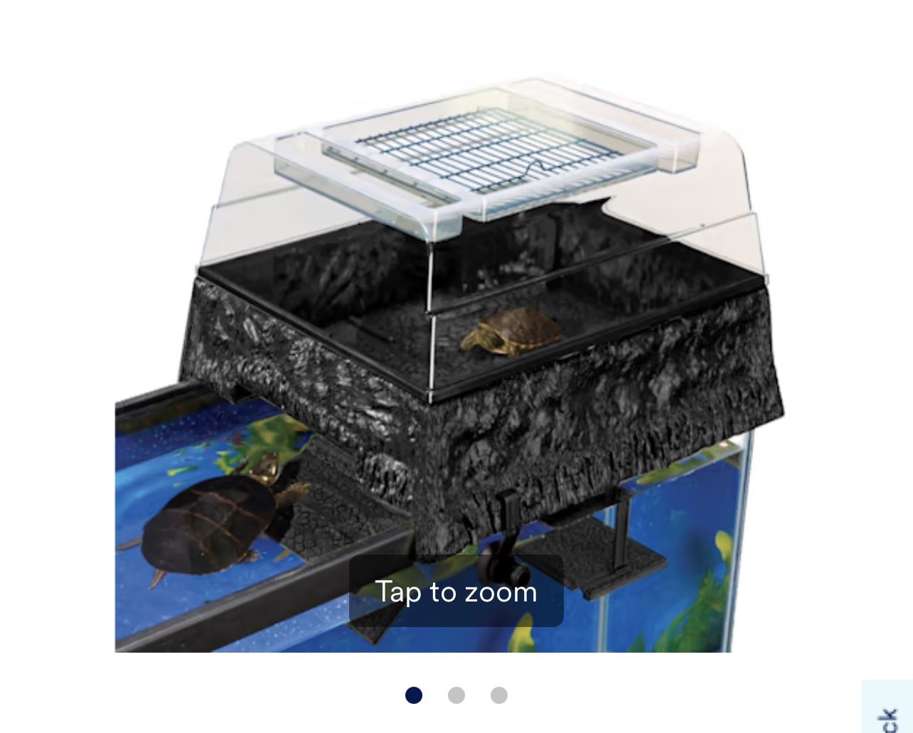 Penn Plax Reptology Life Science Turtle-Topper Above-Tank Basking Platform, 17" L X 14" W X 10" H