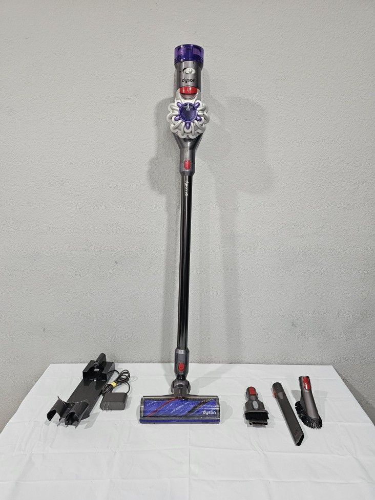dyson v8 absolute cordless stick vacuum cleaner nickel chrome 8-6