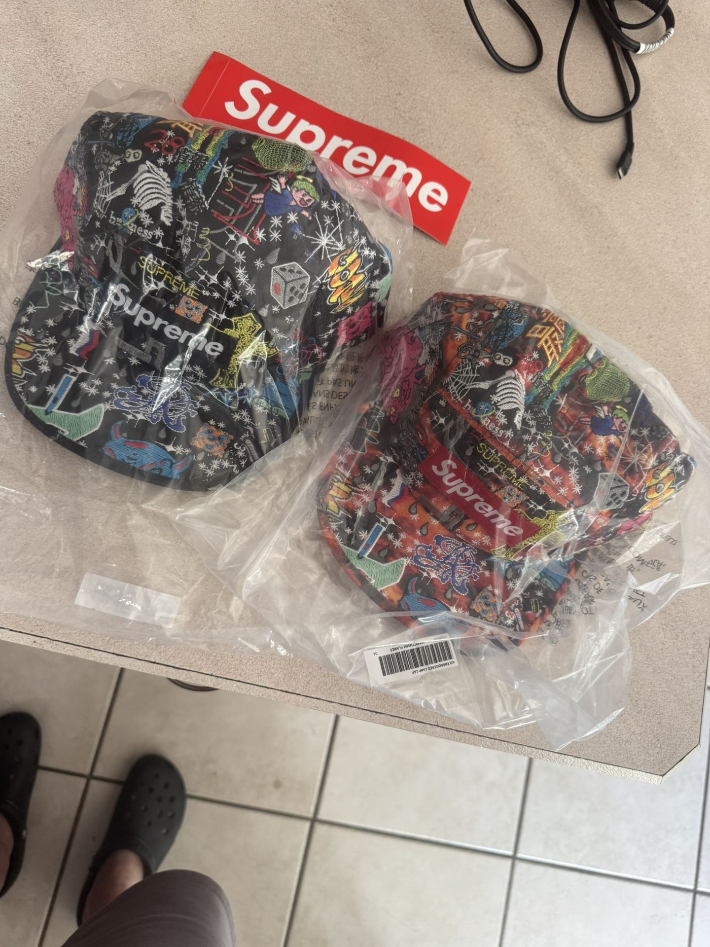 Supreme Aoi Embroidered Camp Caps