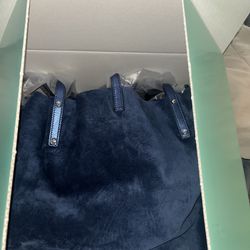Tiffany & Co. Reversible Large Tote Navy New In Box 