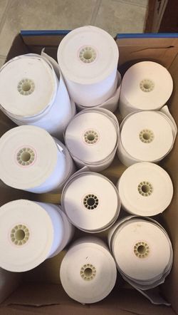15 rolls of Cash Register Or Calculator Paper 3” wide X 2 3/4” diameter