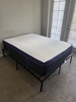 Nectar Queen Hybrid Mattress + Bed Frame + 6-Drawer Dresser