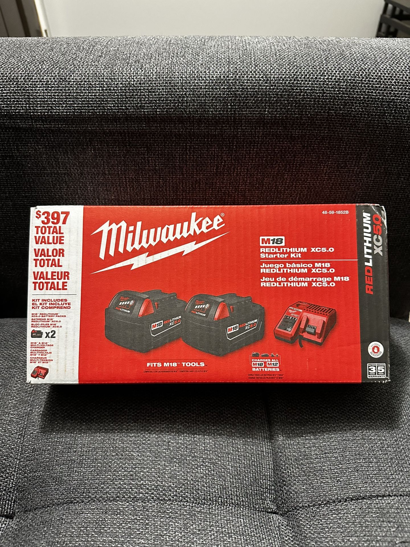Milwaukee 2 5.0 Batteries With Charger