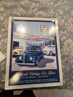 Fallbrook vintage car show poster