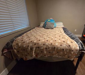 Free Queen Bed with base.