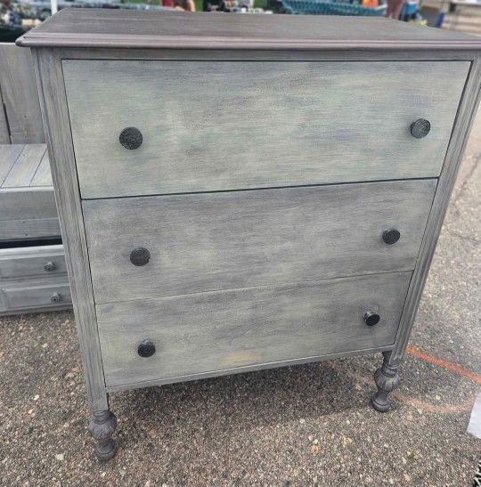 Vintage Restored 3 Drawer Dresser