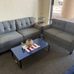 Sofa and loveseat