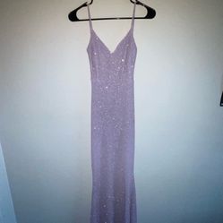 Windsor Lavender Glitter Prom Dress