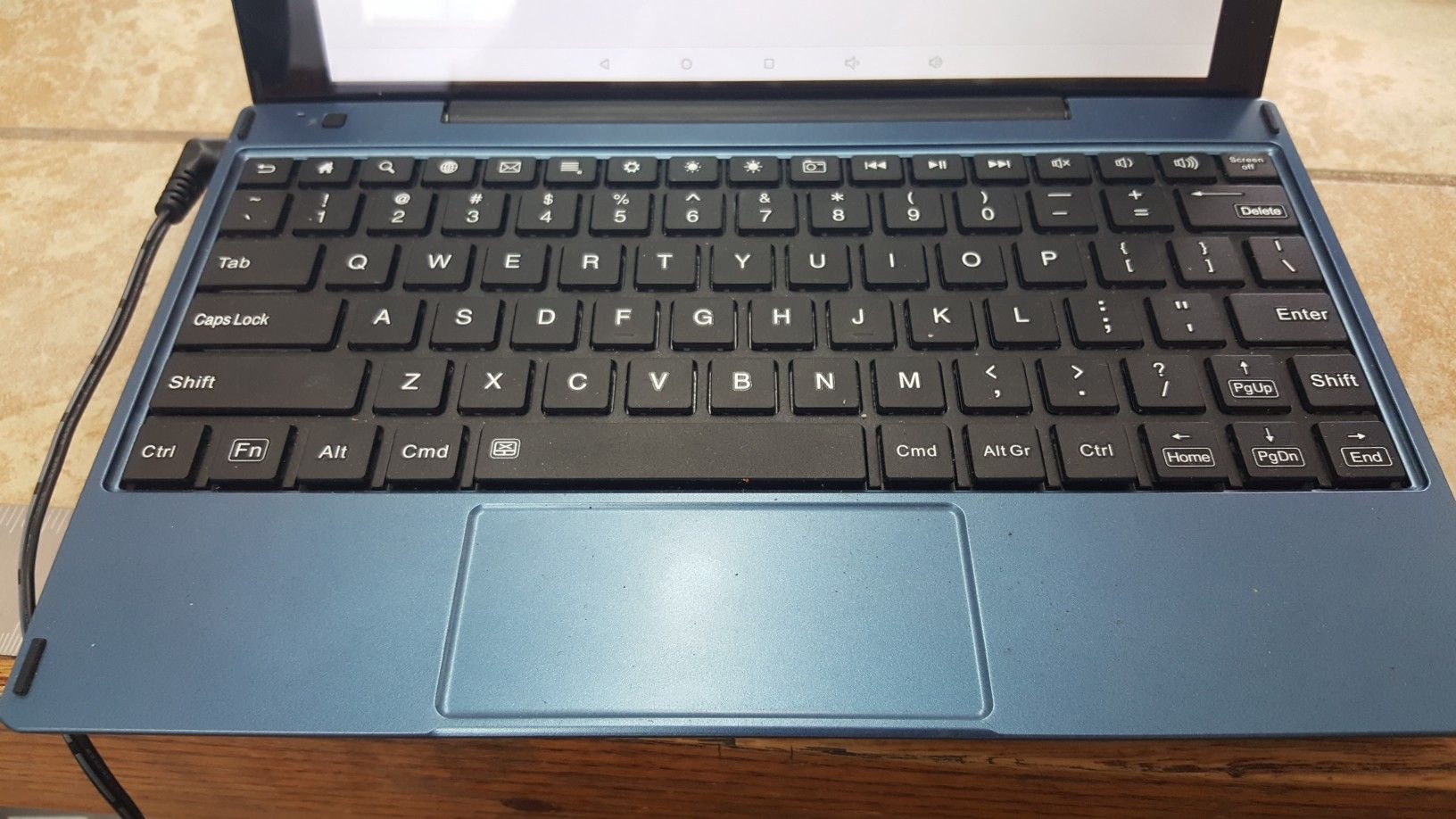 RCA Atlas 10 Tablet w/ Keyboard, 32 GB (Model RKTK03HB) Steel Blue