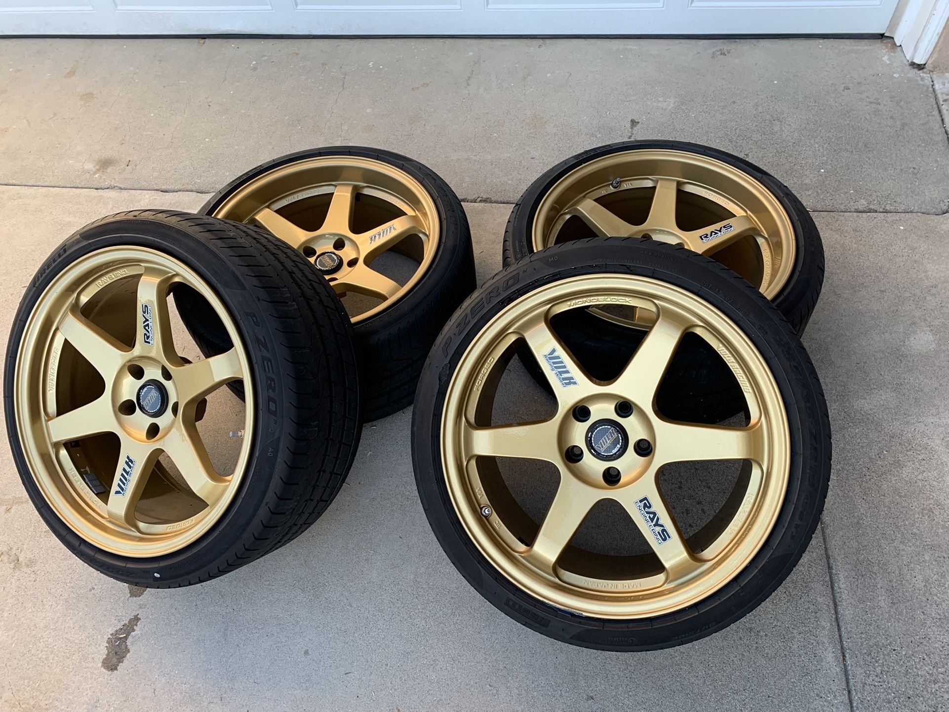 Volk TE37 Rays Wheels 5x114.3 -19 Inch
