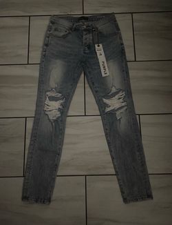 Purple jeans