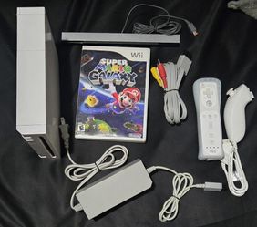 Nintendo Wii Console With Mario Galaxy 