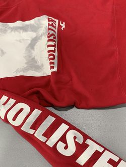 Large Red Hollister Hoodie Men
