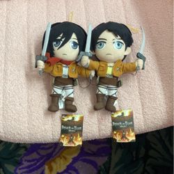 Attack on titans plushies 