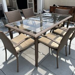 Outdoor Dining Set (Table & 6 Chairs)