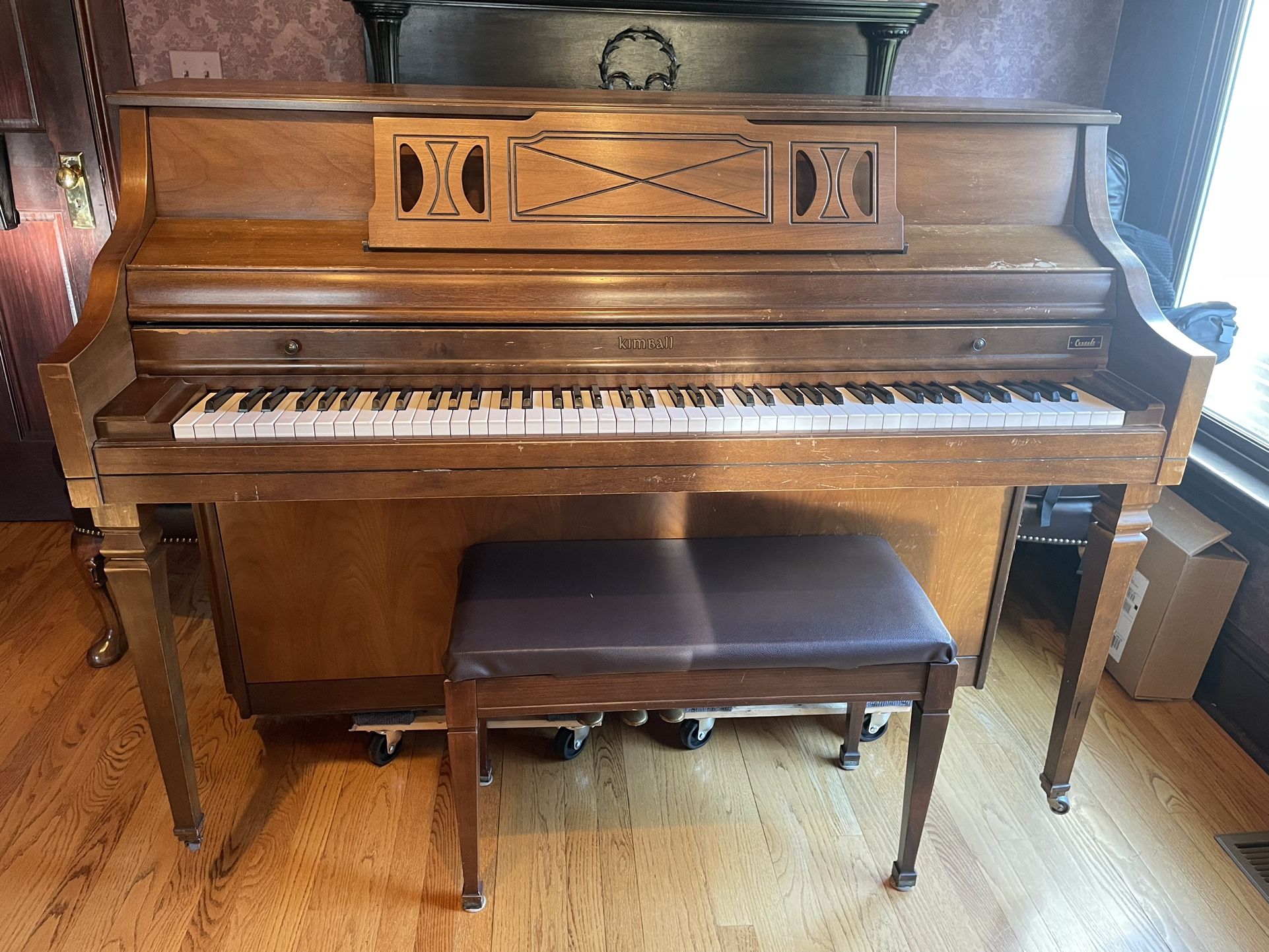 Kimball H452 Wall Piano w/ Bench (FREE - Must Be Picked Up)