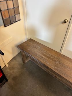 Rustic Wood Bench