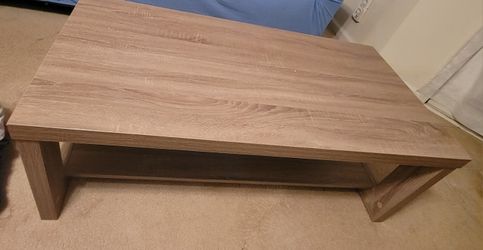 Mesa De Centro Moderna - Modern Coffee Table - Light Wood Color - $100