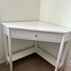 White Corner Table