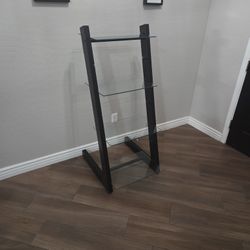 2 Bell'O Glass Shelf Stands