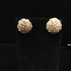 10k Gold Filigree Earrings 
