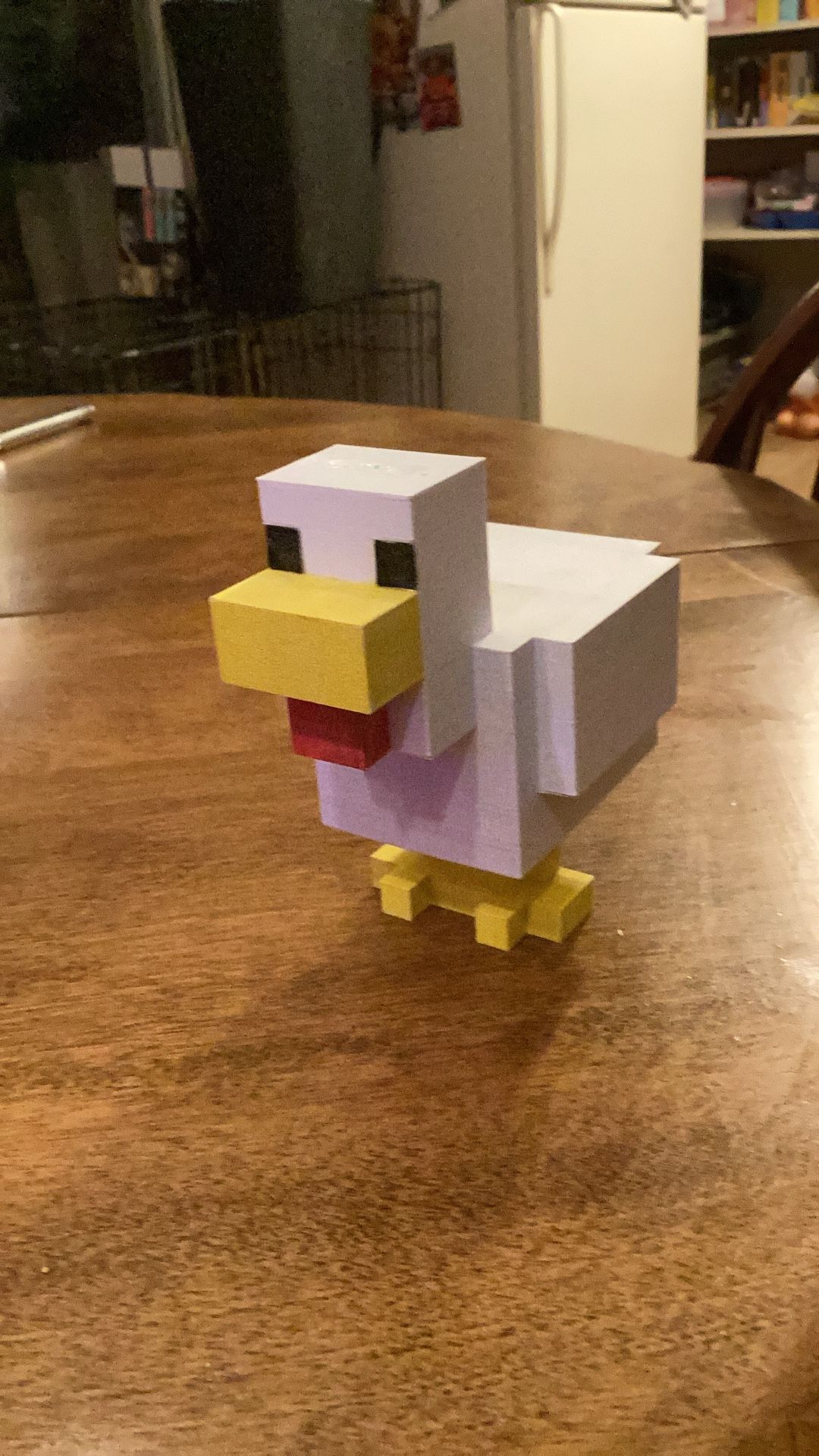 3-D Printed Minecraft Chicken