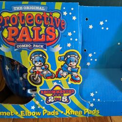 KIDS BICYCLE HELMET WITH KNEE AND ELBOW PADS