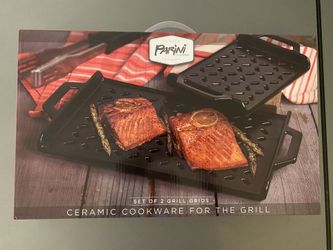 Set of 2 Ceramic Grill Grids