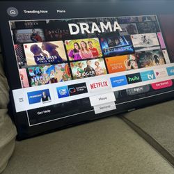 Samsung 50” Smart TV  Wall Mounted, Includes 2 Remotes (No Legs)