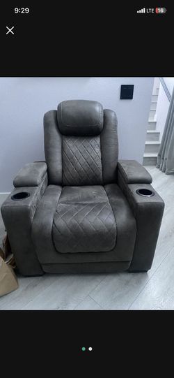 Electric Gray Recliner