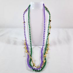 NEW MARDI GRAS COLORFUL BEADS 