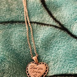 Heart Necklace Love For Ever 