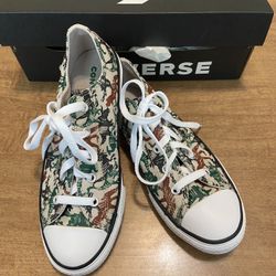Converse Chuck Taylor All Star Dinosaur Print Unisex/ junior size 3 Casual Strin