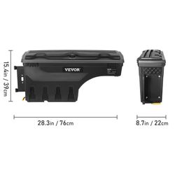 Truck Bed Storage Box Toolbox Fits 2019-2020 Chevy Silverado GMC Sierra Left 25L