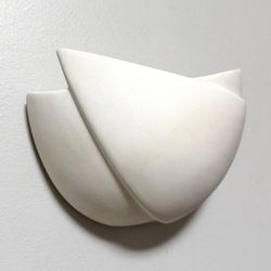Modern Ceramic Bisque Finish Wall Sconce Planter Decor