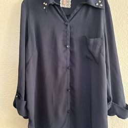 women’s Button Up Blouse