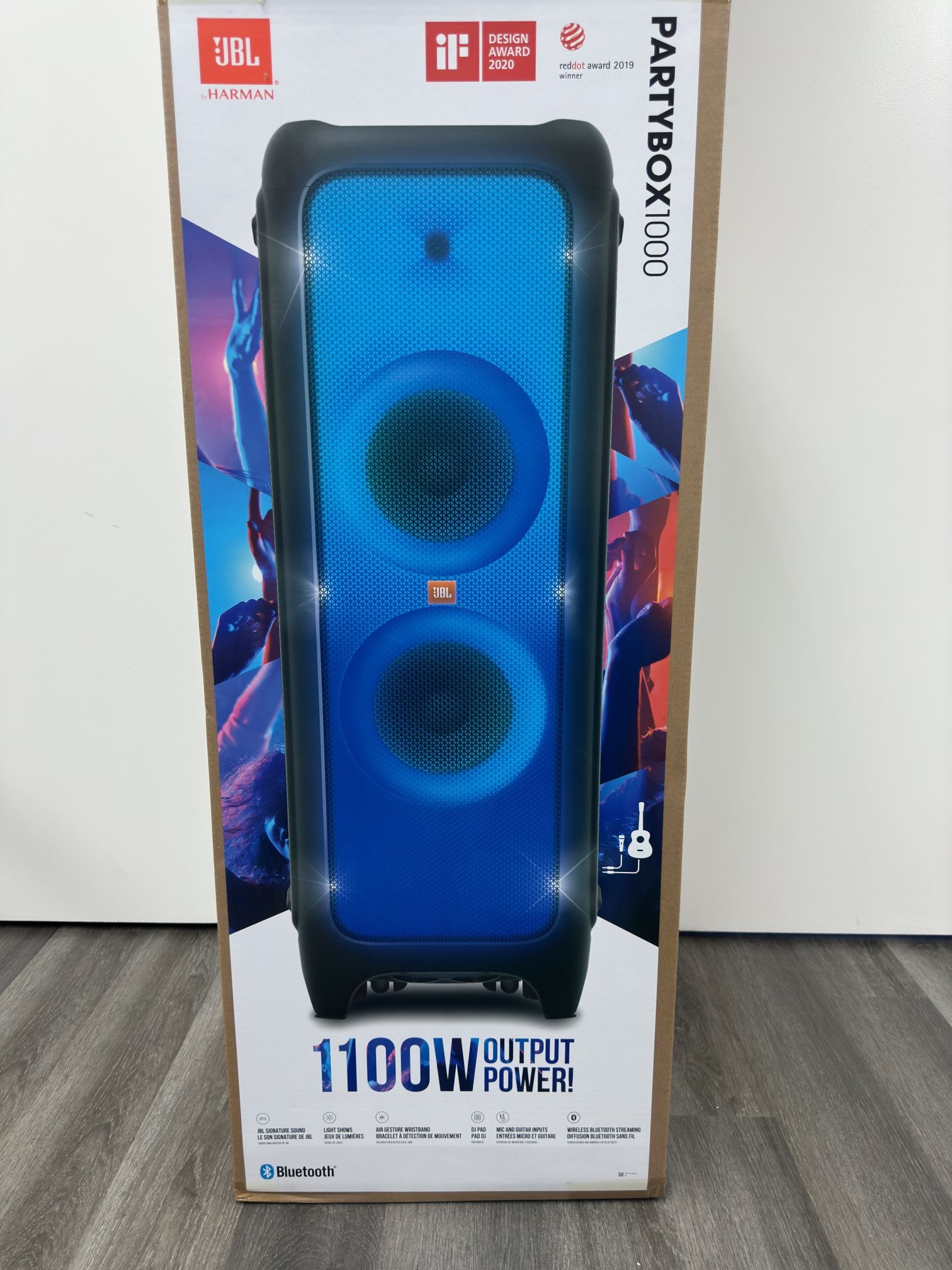 Jbl Party Box 1000 Dj Bluetooth Speaker USB 1,100 Watts