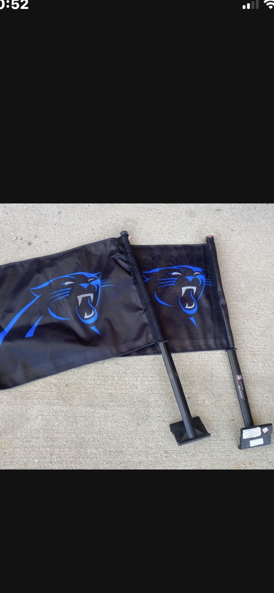 CAROLINA PANTHERS CAR FLAGS
