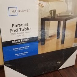 End Table Brand New In Package Black Finish
