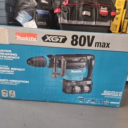 Makita 80v Max Brushless 28lbs Avt Demolition Hammer Kit 
