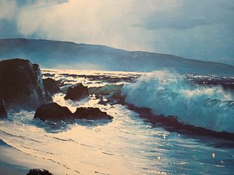 Ocean Landscape Framed Art – $10