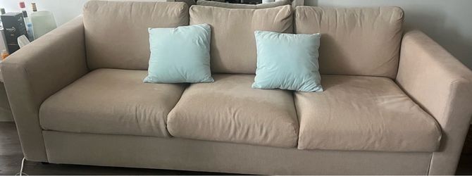 Beige 3-Seater Couch