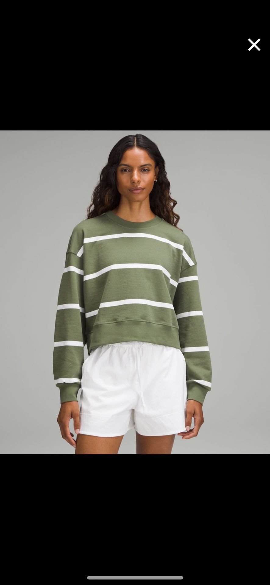 Lululemon Perfectly Oversized Cropped Crew Pullover