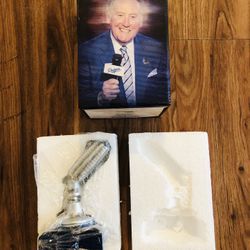 2017 Dodgers Vin Scully Commemorative Microphone Statue In Box