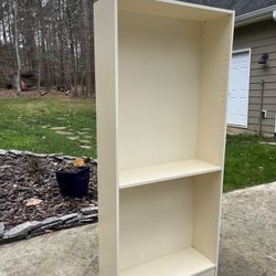 Pair White Bookshelves