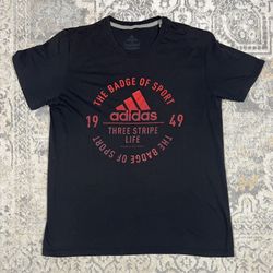 Adidas The Go To Performance T-Shirt Mens Size L Black   