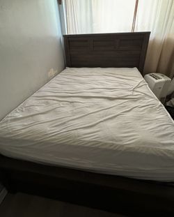 Queen Bed And Queen Box Spring .does not include mattress