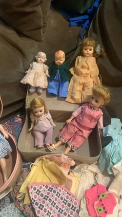 Vintage/Antique Dolls (7) & Clothing & Accessories