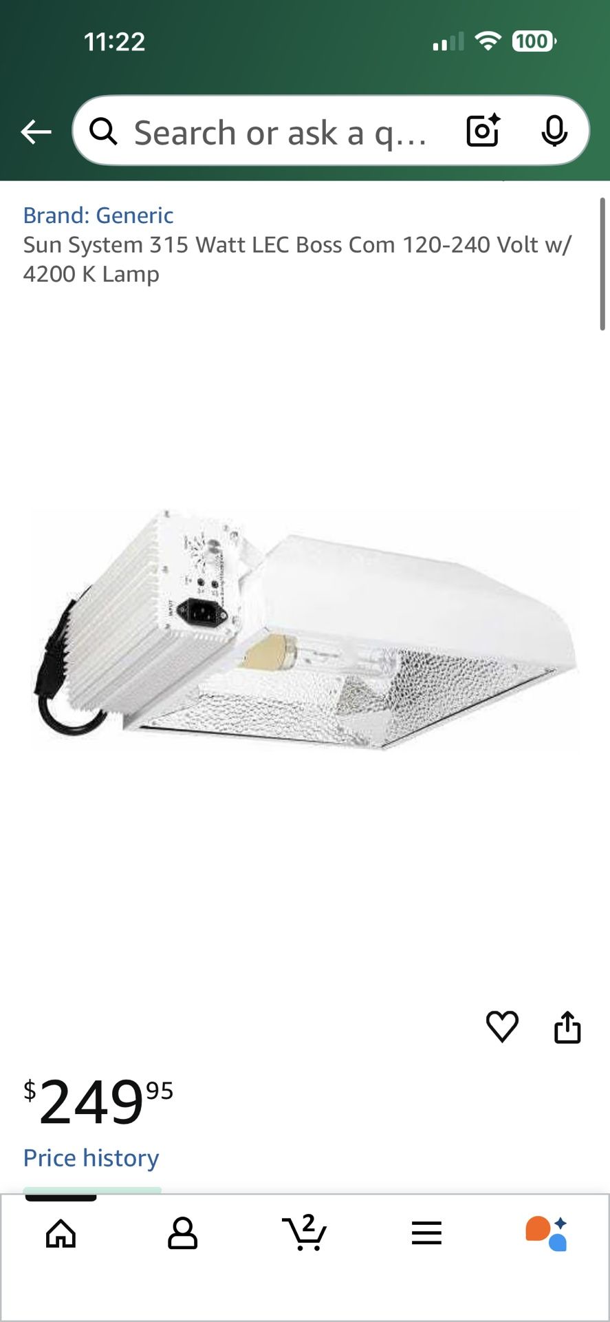 315 WATT LEC® BOSS COMMERCIAL FIXTURE
