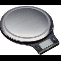 Amazon Basics Stainless Steel Digital Kitchen Food Scale with LCD Display, up to 11 pounds